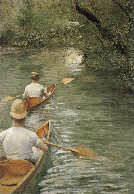 Gustave Caillebotte Racing boat China oil painting art
